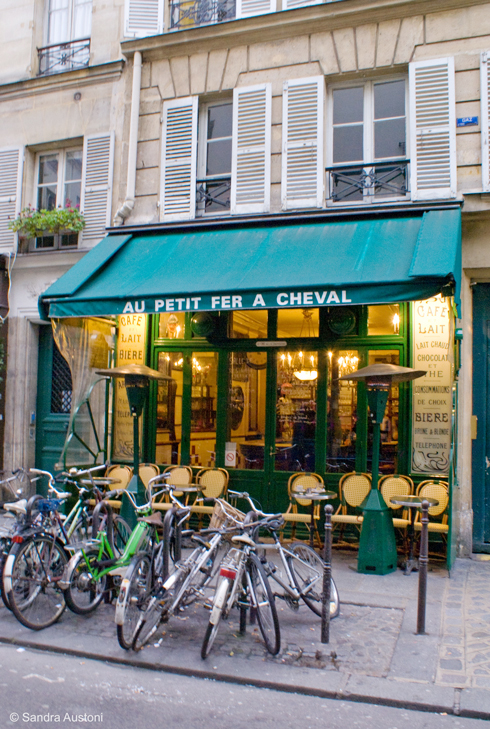 Typical parisian café