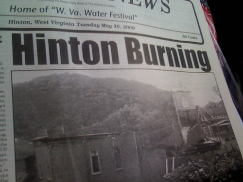 Arson fires in Hinton, West Virginia.