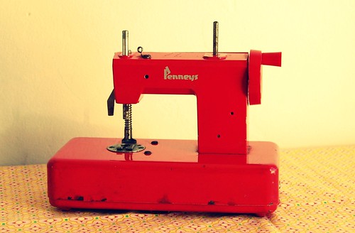 vintage toy sewing machine