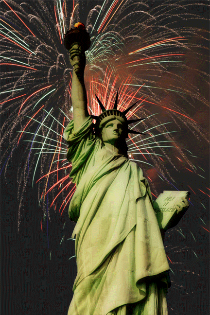 fourth of july fireworks background. 4th of July fireworks..