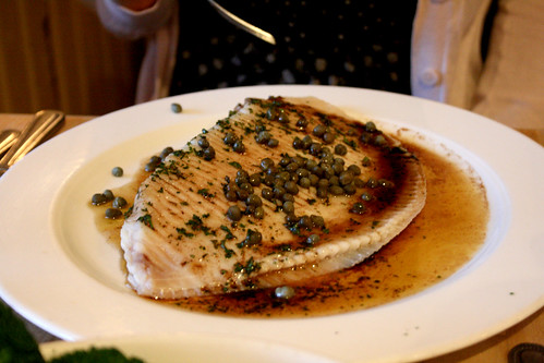 Skate with caper butter