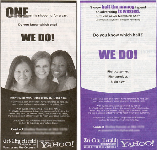 Yahoo’s Newspaper Ad Program in My Hometown