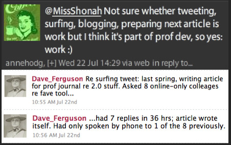 Anne Hodgson's/ Dave Ferguson's Tweets