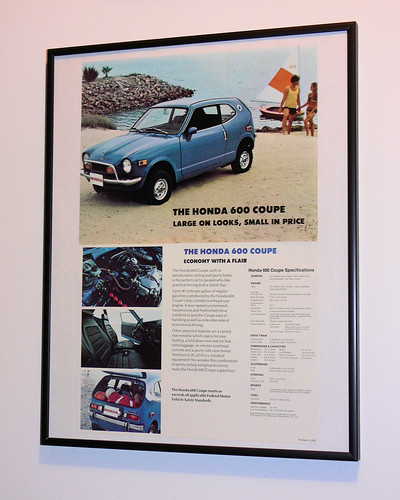 1972 Honda Z600 Coupe Brochure. We paid about $1400 for this car in 1972.