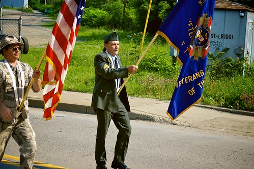 Memorial Day Parade 2011:  Flag bearers.
