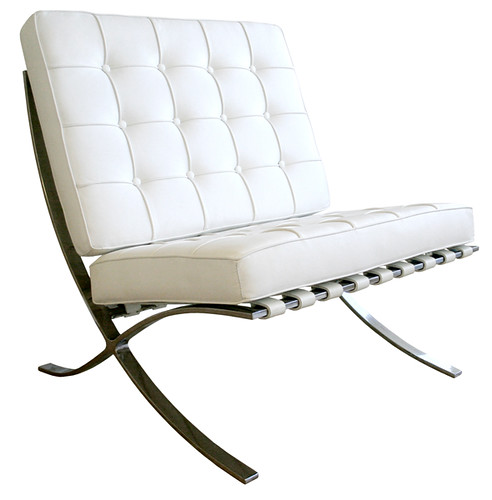 barcelona chair white. White Barcelona Chair