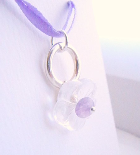 d5a/32 - simple glass and amethyst on sterling