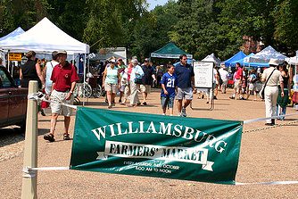 entrance to the Williamsburg Farmers' Market (by: Ron Miguel, creative commons license)