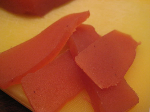 slices of quince paste