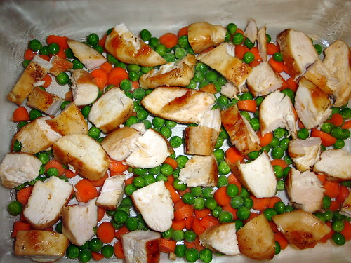 Chicken, Peas and Carrots