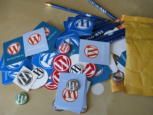 WordPress stickers & badges
