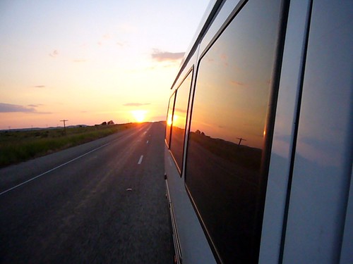 West Texas Sunset Rearview