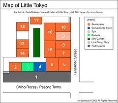 Map of Little Tokyo, Makati City