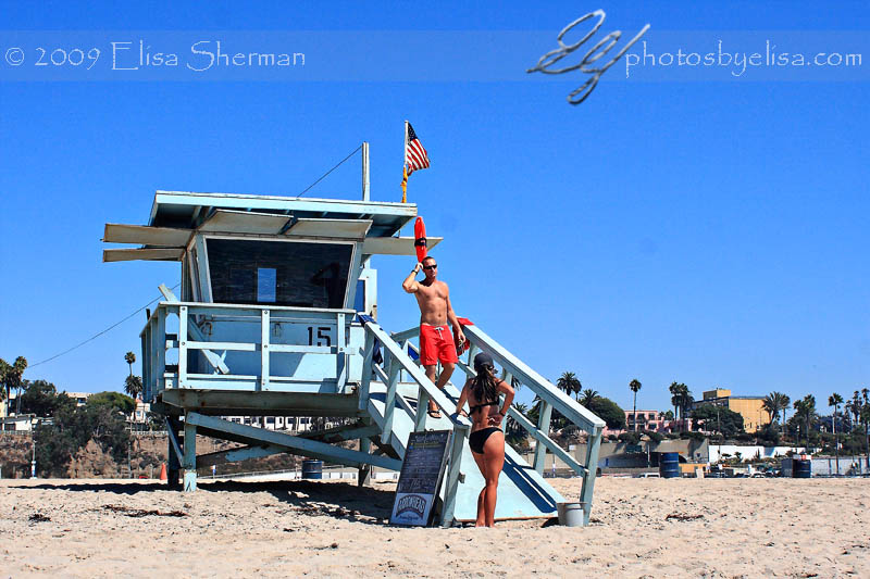 Santa Monica life guard station by Elisa Sherman | photosbyelisa.com