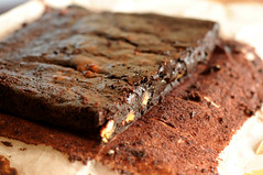 A slab of squidgey brownies to help the medicine go down in the most delightful way
