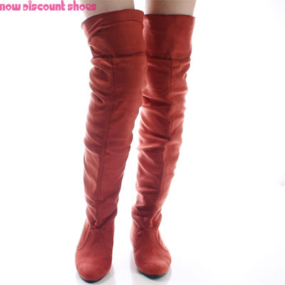 Rust-Over-The-Knee-Boots