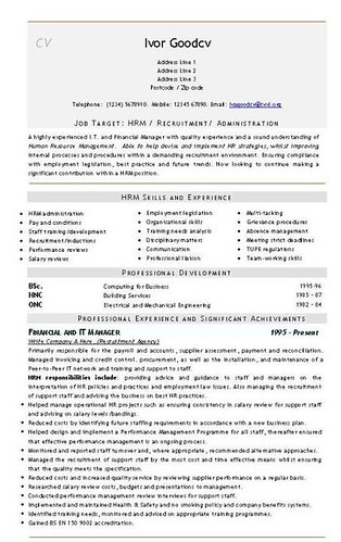 creative resume templates free. Admin CV Templates