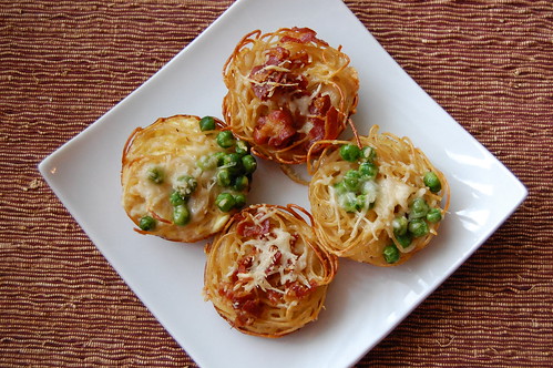 Spaghettini Carbonara Tartlets