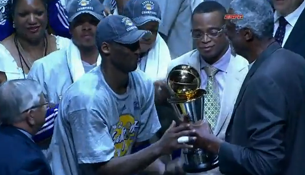 Kobe Bryant Receives 2009 NBA Finals MVP Trophy & Talk (HD)