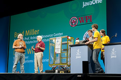 Brad Miller, Derek White, Students from Mountain View and James Gosling, General Session "The Toy Show" on June 5, JavaOne 2009 San Francisco