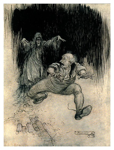 019-El canto de la vieja-The Ingoldsby legends 1907-illustrations Rackham Arthur