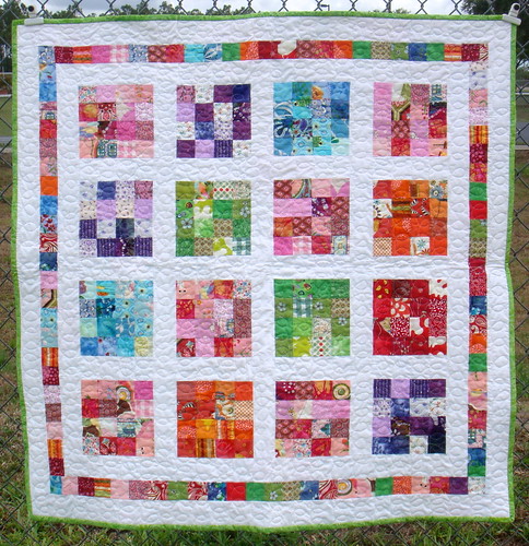 girls crayon quilt front