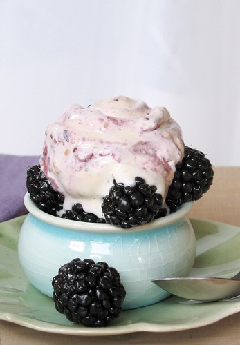 ice cream & blackberries by splinkn