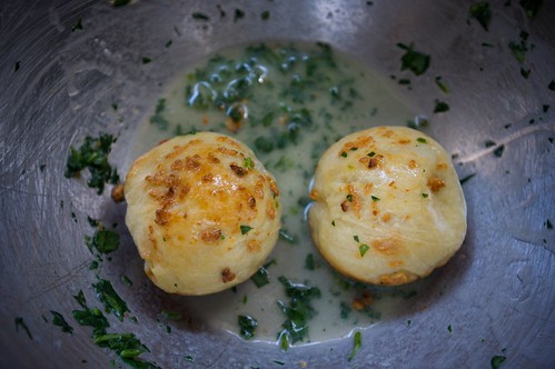 toss with melted butter and parsley