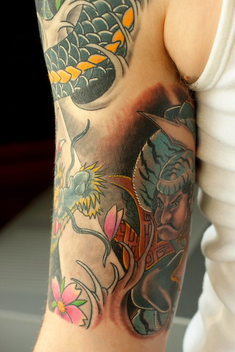 Japanese Half Sleeve Tattoo Japanese half sleeve