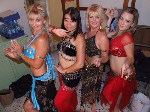 Arabic Belly Dancers Karen, Ira, Paula and Corinne perform in Malta
