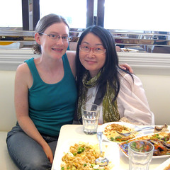 The food bloggers meet over vegan-Asian-fusion - delicious!