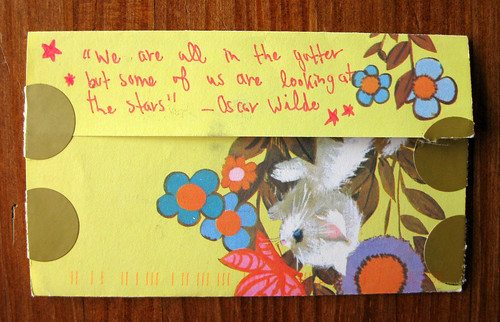 Vintage kitty quotes Oscar Wilde
