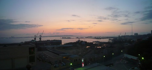 Sunrise over Baku Bay