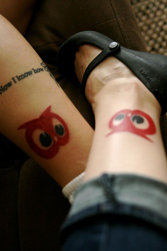  matching Red Owl tattoos 