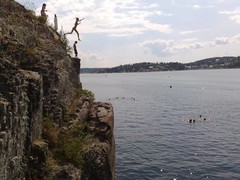 Hot summer at the beach in Oslo Norway #7