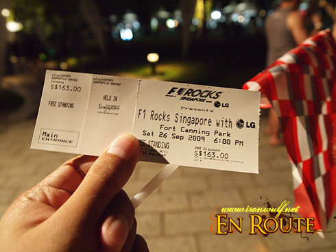 F1 Rocks @ Singapore Tickets