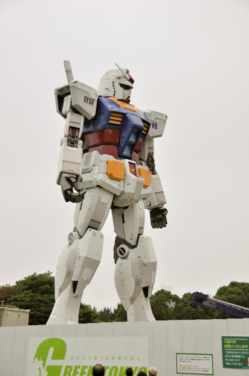 Estatua Gundam tamaño real Tokio