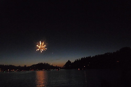 fireworks over the lake