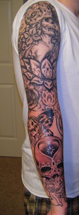 finished my Usugrow half sleeve then decided to turn it into a full sleeve 