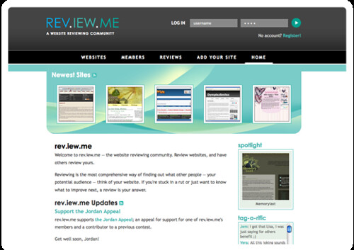 rev.iew.me · community web page reviewing