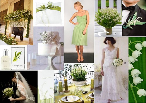 Keywords wedding theme color palette lily of the valley