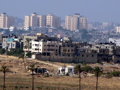 View of Gaza Strip from Israel - October 2009