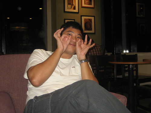 Jae starts off with his famous Asian poses.