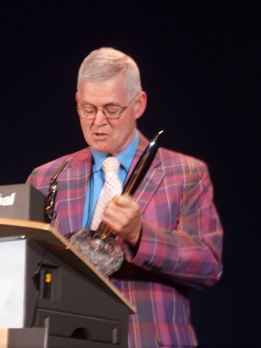 David G. Hartwell winning Hugo award