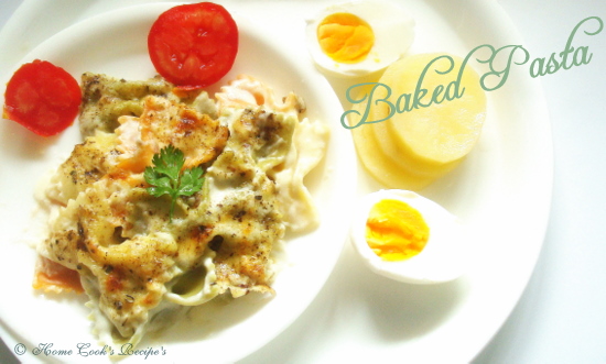 Baked Pasta with White Sauce