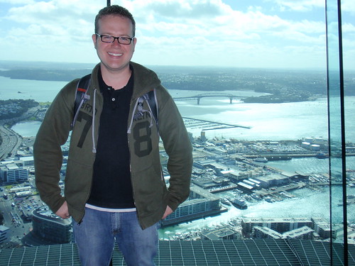 Jason at the top of Sky Tower