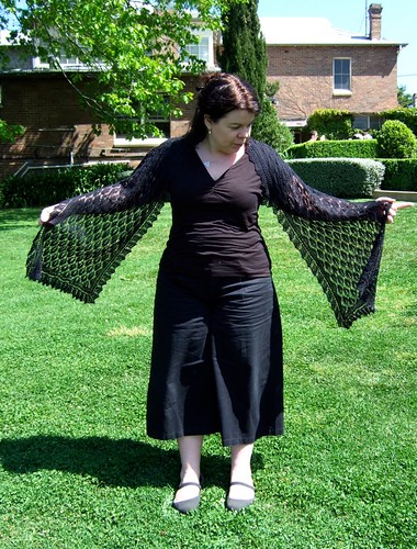 Myrtle Leaf Shawl with Willow Border