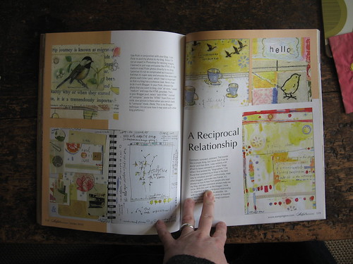 pages 2& 3 of 6 in the winter issue of artful blogging!