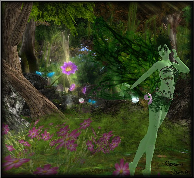 Green Fae in Elven Forest
