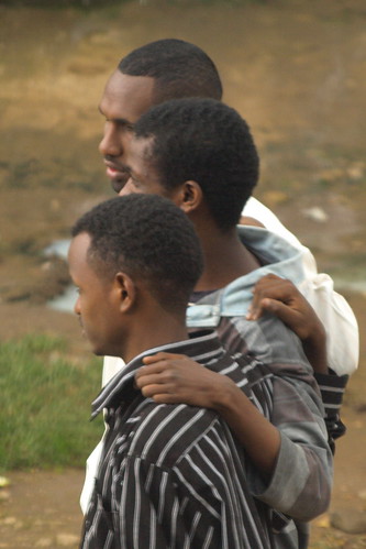 Amigos en Armenian Sefer (Addis Abeba Etiopía)